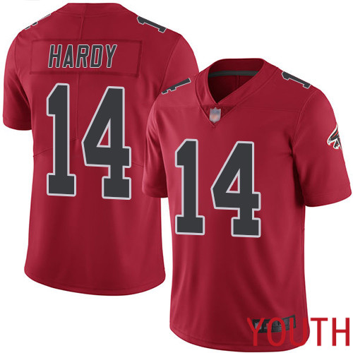 Atlanta Falcons Limited Red Youth Justin Hardy Jersey NFL Football 14 Rush Vapor Untouchable